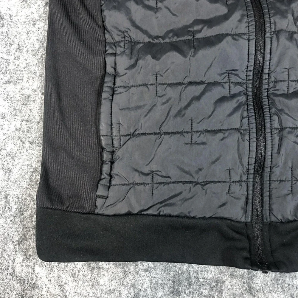 Nike Therma-Fit Running Vest Wome's Small Black Quilted‎ Zip Pockets Insulated
